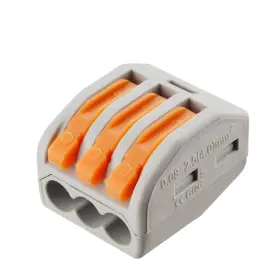 Xhf2018 Df-213 100 Pcs Lever Connectors Nuts 3 Conductor Combination Compact Wire