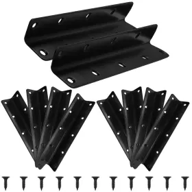 Xhlb08 Xhmaxe 10 Pcs L Bracket Black Corner 8 Inch Stainless Steel Angle Bracke
