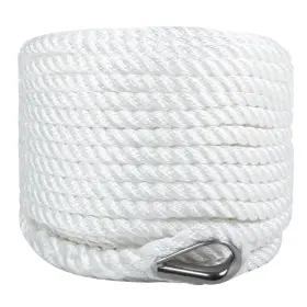 3ms-3 Xiangguanqianying Boat Anchor Rope 1/2 Inch X 50 Feet 3 Strand Twisted Line Premium Brai