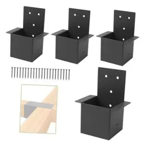 L24312 Xihuwz Pcs Pergola Brackets Inch X Actual 3.6 Post Top Rafter Gazebo 4