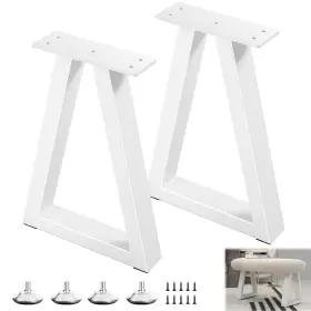B0d8j6ht7l Y-cfhfc 16 Inch Metal Trapezoid Table Legs Bench/coffee/side Feet Set Of 4