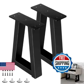 B0dkf9qxmh Y-cfhfc 14 Inch Trapezoid Metal Table Legs Black Bench Diy Furniture For Co