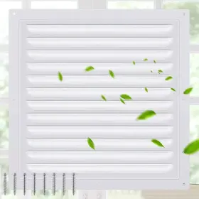 Xie-yaocom-1419 Yaocom 10 X Inch Attic Vent White Gable Aluminum Wall Metal Shed