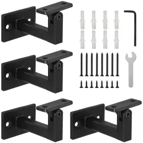 2ceae57wa526109w Yeesport 4 Pcs Adjustable Handrail Brackets Heavy Duty Swivel Hand Rail Brac