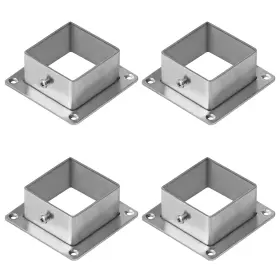 Gd395-t4 Yidu69q 4 Pcs Stainless Steel 2 Inch Square Post Flange Bases Anchor Base For Fence Deck
