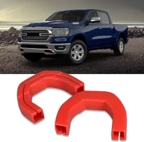 Yt-thc-3 Yongtoparts 2pcs Tow Hook Covers Compatible With Ram 1500 2019-2025 Hitch Cover Front Custo