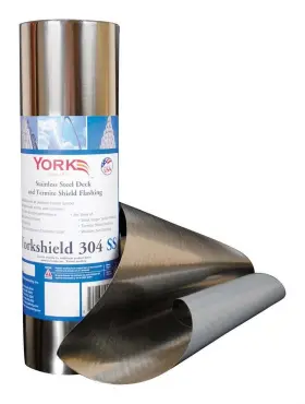 5994066 York 12 Inch X 240 Silver Stainless Steel Roll Flashing