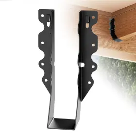 B0dp3zm3lv Youyikoo 25 Pcs 2x8 Joist Hangers Black Face Mount Brackets B0dp3zm3lv Youyikoo 25 Pcs 2x8 Joist Hangers Black Face Mount Brackets