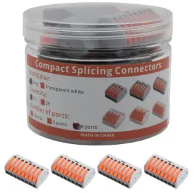 Syvse-ao-8-15 Yqsiyu 8-conductor Compact Splicing Connectors Lever Wire For 28-12awg S
