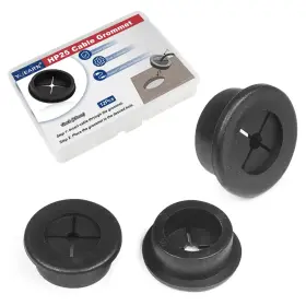 Mtt008 Yuearn 1 Inch Cable Grommet 25mm 12 Pcs Flexible Rubber Wire Hole Covers For