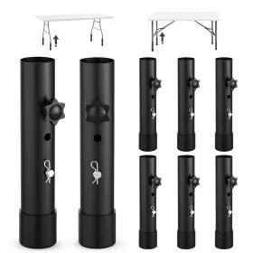 Yueyin B0cgzqhy17 8-pack Table Legs Extensions For Straight/bent Folding Tables