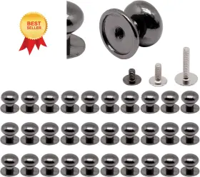 24120601 Yugtcen 32pcs Mini Drawer Pulls 0.47inch Small Knobs For Diameter 0.47 Black