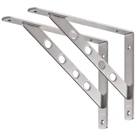 Yumore 682838673719 Shelf Bracket 12 Inch Stainless Steel Heavy Duty L Shaped Brackets Wall M