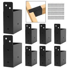 Lpzt2x408 Yvhfwoy Pergola Brackets 8pcs 2 Inch X 4 Actual 1.6 3.6 Post Top Rafter Bracket