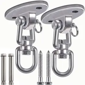 Ywhwlx-hxx1017 Ywhwlx 2pack Hammock Hanging Kit Suspension Hooks Heavy Duty Swing Hangers 360 R