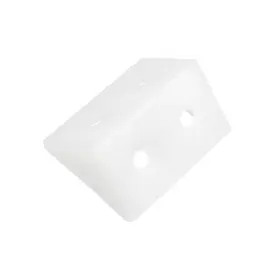Zaplyte 041814113869 100 Pcs Shelf Cabinet Door 90 Degree Plastic Corner Braces 4 Holes Angle Bracket
