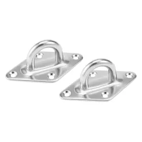 Zaplyte 605322733720 316 Stainless Steel 10mm Thick Ring Sail Shade Pad Eye Marine Boat Rigging 2pcs
