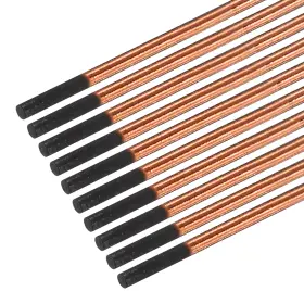 Zaplyte 655692602430 10pcs 5mmx355mm Carbon Arc Air Gouging Rods Copper Graphite Electrode