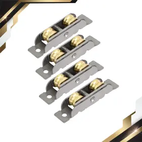 Zaplyte 669739942342 12mm X 8mm Double Rollers Sliding Door Window Sash Pulley Wheel 4pcs