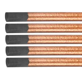 Zaplyte 680811983459 5pcs 10mm 355mm Gouging Carbon Electrode Rod Diy Copper Coated