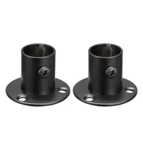 Zaplyte 723115452228 0.77 Inch Dia Stainless Steel Pole Sockets Flange Rod Holder Bracket Support 2pcs