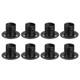 Zaplyte 723115452303 0.88 Inch Dia Stainless Steel Pole Sockets Flange Rod Holder Bracket Support 8pcs