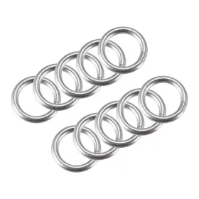 Zaplyte 724708416290 20pcs 304 Stainless Steel Welded O Ring 20mm 0.79 Inch Outer Dia. 3mm Thickness