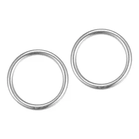 Zaplyte 743151797688 2pcs 316 Stainless Steel O Rings 30x4mm Welded Round Ring