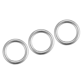Zaplyte 743151797930 3pcs 316 Stainless Steel O Rings 30x6mm Welded Round Ring