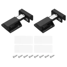 Zaplyte 767153154461 Double Head Magnetic Glass Door Hinge 5-8mm Clip For Bright Silver