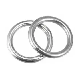 Zaplyte 782685529785 304 Stainless Steel Welded O Ring 60mm 2.36 Inch Outer Dia 8mm Thickness 2pcs