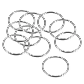 Zaplyte 784958060315 Welded O Ring 60 X 4mm Strapping Round Rings 201 Stainless Steel 10pcs