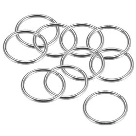 Zaplyte 784958060513 Welded O Ring 60 X 5mm Strapping Round Rings 201 Stainless Steel 10pcs