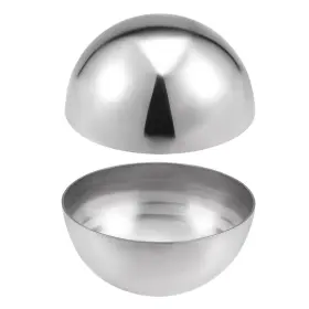 Zaplyte 784958453766 101mm Dia 304 Stainless Steel Hollow Cap Ball For Handrail Stair Newel Post 2pcs