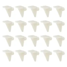 Zaplyte 784958602638 Plastic Shelf Support Pegs5mm Clip Bracket Holder Peg 20pcs