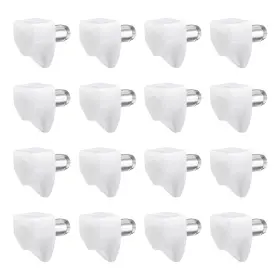 Zaplyte 784958800652 100pcs Plastic Shelf Support Pegs 5mm Clips Steel Pin Peg White