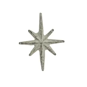 Dw74016 Zeckos Set Of 6 Antique White 2.75 X 2.25 1.25 Inch Mcm Starburst -