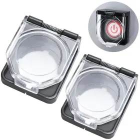 Zgszjhf Jh22-2f1 2pcs Momentary Power Push Button Switch Cover Waterproof And Collision Resis