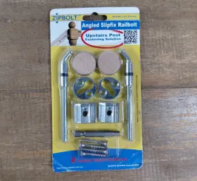 13.960 Zipbolt 799439771789 Angled Slipfix Railbolts - Connect Handrail To Newel 1 Pack