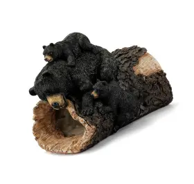 De-bb-s1 Zonling Downspout Extensions Black Bear Statue Garden Decorative Diverter S