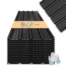 Cgw000  Zuppolma Metal Roofing Panels - 20 Pcs Waterproof Heavy Duty Roof Galvanized