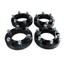 Zy-022bk-n Zy Wheel 4pcs 1.25 Inch 6x5.5 Hub Centric Spacers 106mm Bore 12x1.5 Studs With Long Nut
