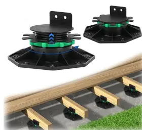 X004cmc4zr Zylorix Adjustable Composite Deck Support Pedestal - 24 Pack 1-9/16 Inch To 2-3/8