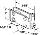 Prime-line 131818 Steel Sliding Glass Door Roller Assembly 1-1/8 DIA.X5/16 In. New. Price: $12.29.