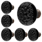 Piutouyar Black Ceramic Knobs, Kitchen Cabinet Retro 10 Pieces, New. Price: $13.98.