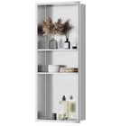 Qeke Stainless Steel Shower 12" X 30", No Tile Needed Wall Niche... Open. Price: $96.50.