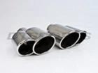 DT-24082 Left & Right Double Roll Edge Exhaust Stainless Tip 2.25" Inlet 8.5" New. Price: $159.99.