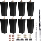 Txcucc 5" Square Wood Furniture Legs Replacement Sofa Bed Couch Set 4 Black New. Price: $82.14.
