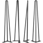 24" Black Hairpin Table Legs Set Of 4, 880LB Load Cap (220LB Each) New. Price: $34.22.
