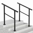 Lovmor 2 Pack 3 Step Wrought Iron Handrails Outdoor Stair Railing Kit New. Price: $90.09.